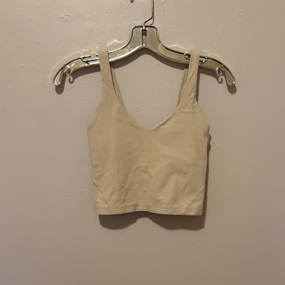 Lululemon Athletica Cream Crop Top